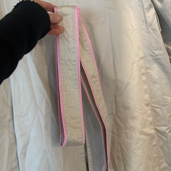 Classy coach trenchcoat lined in soft pink size small - Picture 7 of 7